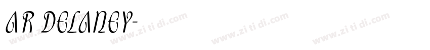 AR DELANEY字体转换